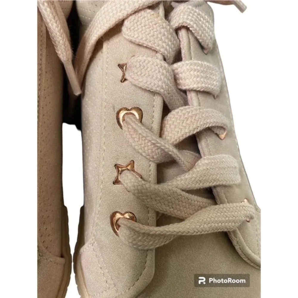 Nautica Steam Mineral Pink‎ (Beige) Girls Sneaker Sz 5 NWTs